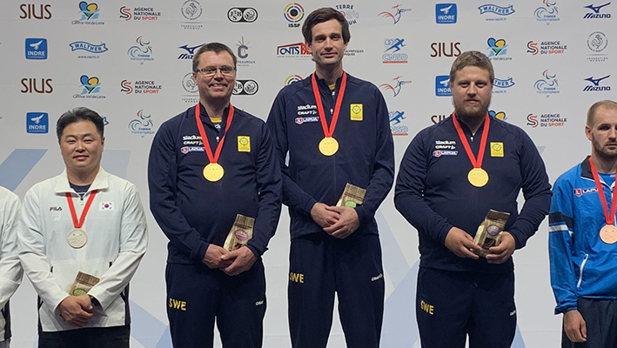 Viltmålsherrarna VM-guld i lag 10 m mixed